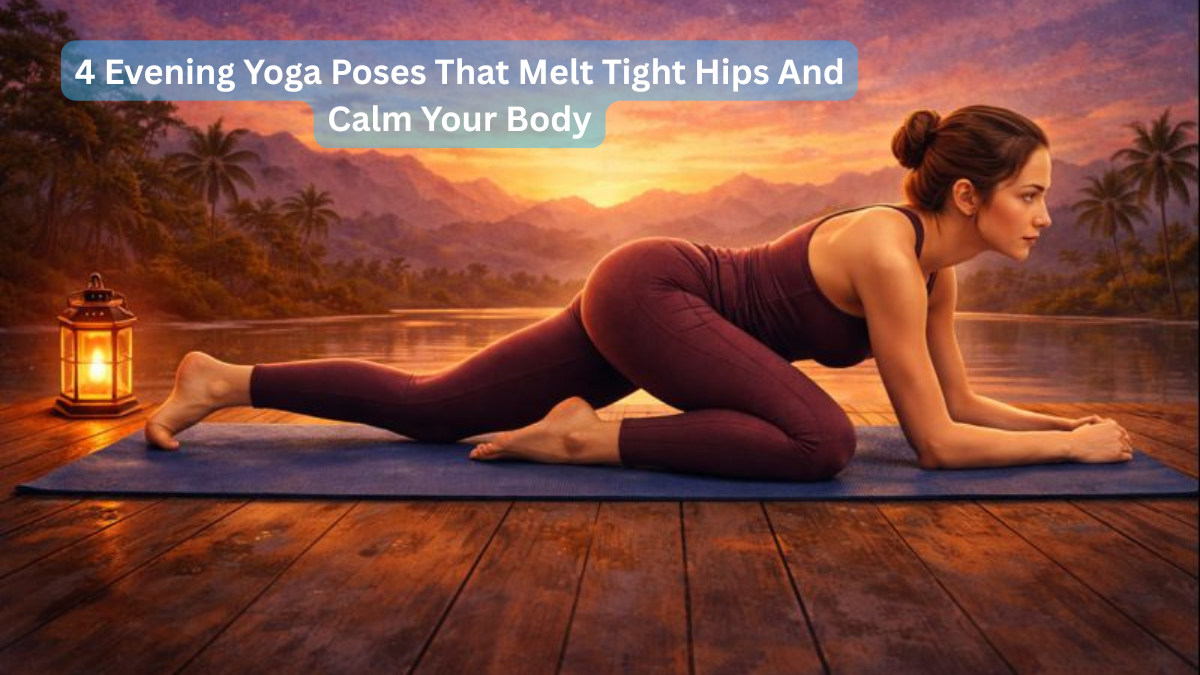 4 Evening Yoga Poses That Melt Tight Hips And Calm Your Body